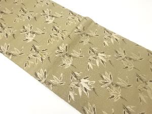 アンティーク　竹笹模様織出し丸帯（材料）